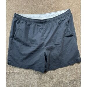 Nike Dri Fit Mens Dark Gray‎ Athletic Shorts - XXL-  Lined Brief Running Pockets